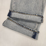 Levi's 新品 ダメージ加工 517 フラッシャー付き W29 L32 BOOTCUT デニムパンツ ライトブルー メンズ リーバイス【中古】6-0815G∞