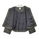 ORCIVAL Thermore ノーカラージャケット定価28600円 OR-A0572 MTY 中綿 キルティングジャケット チャコールグレー レディース オーシバル/オーチバル【中古】6-0913T∞