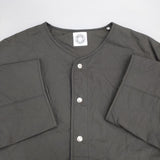 ORCIVAL Thermore ノーカラージャケット定価28600円 OR-A0572 MTY 中綿 キルティングジャケット チャコールグレー レディース オーシバル/オーチバル【中古】6-0913T∞