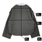 ORCIVAL Thermore ノーカラージャケット定価28600円 OR-A0572 MTY 中綿 キルティングジャケット チャコールグレー レディース オーシバル/オーチバル【中古】6-0913T∞