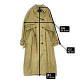 ALLSAINTS トルコ製 サイズXS リヨセル ベルト付き トレンチコート カーキ系 レディース オールセインツ【中古】6-0913M∞