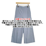 MACPHEE レーヨンリネンコットン セミワイド クロップドパンツ ライトブルー レディース マカフィー【中古】6-0809M∞