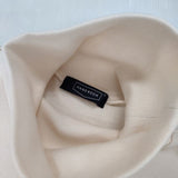 HAND ROOM バルキー タートルネックカットソー 定価18700円 8223-1201 長袖Ｔシャツ カットソー ロンＴ ベージュ レディース ハンドルーム【中古】6-0809M∞