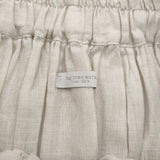 fog linen work リネン ギャザー ロングスカート ライトベージュ レディース フォグリネンワーク【中古】6-0717M♪