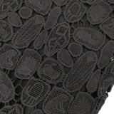 l'atelier du savon 刺繍 レース ノースリーブドレス ワンピース ブラック レディース アトリエドゥサボン【中古】6-0809M∞