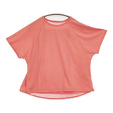 DANSKIN ハイブリッドベントチュールカバートップ サイズM 半袖Ｔシャツ カットソー ピンク バーミリオン レディース ダンスキン【中古】6-0531S♪