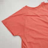 DANSKIN ハイブリッドベントチュールカバートップ サイズM 半袖Ｔシャツ カットソー ピンク バーミリオン レディース ダンスキン【中古】6-0531S♪