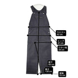 MHL. FADED COTTON TWILL 595-2240500 オーバーオール 22AW ネイビー系 レディース エムエイチエル【中古】6-0823G∞