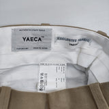 YAECA チノワイドテーパード 定価23100円 62611 サイズ28 チノパンツ ベージュ KHAKI レディース ヤエカ【中古】6-0823G∞