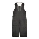 fog linen work エステルジャンプスーツ リネン サロペット ブラック レディース フォグリネンワーク【中古】6-0519M♪