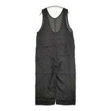 fog linen work エステルジャンプスーツ リネン サロペット ブラック レディース フォグリネンワーク【中古】6-0519M♪
