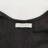 fog linen work エステルジャンプスーツ リネン サロペット ブラック レディース フォグリネンワーク【中古】6-0519M♪