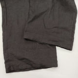 fog linen work エステルジャンプスーツ リネン サロペット ブラック レディース フォグリネンワーク【中古】6-0519M♪