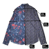 Desigual コットン インド製 サイズXL 長袖シャツ ネイビー マルチカラー メンズ デジグアル【中古】6-0815M∞