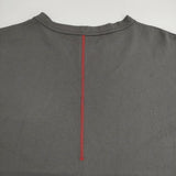 快晴堂 Girl's 首まわりしっかり五分袖Tシャツ 定価9350円 ワイドシルエット ポケット付き 半袖Ｔシャツ カットソー グレー レディース 快晴堂【中古】6-0526S♪