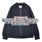 UNFILO 大きいサイズXL ジョーゼットジャージーMA-1ブルゾン ジャケット ネイビー レディース アンフィーロ【中古】6-0823M∞