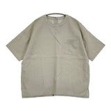 evam eva water linen half sleeve pullover 定価34100円 E261T112 半袖Ｔシャツ カットソー green haze ライトグレー メンズ エヴァムエヴァ【中古】6-0526S♪