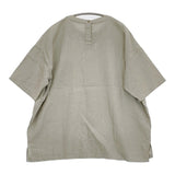 evam eva water linen half sleeve pullover 定価34100円 E261T112 半袖Ｔシャツ カットソー green haze ライトグレー メンズ エヴァムエヴァ【中古】6-0526S♪