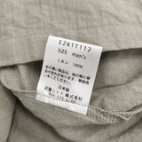 evam eva water linen half sleeve pullover 定価34100円 E261T112 半袖Ｔシャツ カットソー green haze ライトグレー メンズ エヴァムエヴァ【中古】6-0526S♪