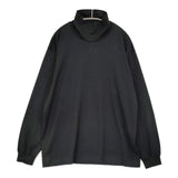 AURALEE LUSTER PLAITING HI NECK L/S TEE サイズ4 定価16500円 A22AP02GT 長袖Ｔシャツ カットソー ロンＴ ブラック メンズ オーラリー【中古】6-0804M♪