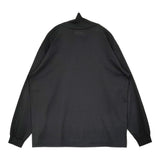AURALEE LUSTER PLAITING HI NECK L/S TEE サイズ4 定価16500円 A22AP02GT 長袖Ｔシャツ カットソー ロンＴ ブラック メンズ オーラリー【中古】6-0804M♪