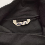 AURALEE LUSTER PLAITING HI NECK L/S TEE サイズ4 定価16500円 A22AP02GT 長袖Ｔシャツ カットソー ロンＴ ブラック メンズ オーラリー【中古】6-0804M♪