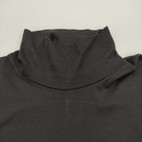 AURALEE LUSTER PLAITING HI NECK L/S TEE サイズ4 定価16500円 A22AP02GT 長袖Ｔシャツ カットソー ロンＴ ブラック メンズ オーラリー【中古】6-0804M♪