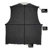 ANCELLM SLEEVELESS AGING T-SHIRT 定価22000円 ANC-CT86 スウェット ノースリーブ Ｔシャツ カットソー 24SS ブラック メンズ アンセルム【中古】6-0630S♪