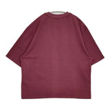 Santaku サンタク SNT25SS-TE01 サイズL 刺繍 無地 半袖Ｔシャツ カットソー ボルドー ワインレッド メンズ【中古】6-0630S♪
