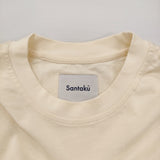 Santaku サンタク SNT25SS-TE01 サイズL 刺繍 無地 半袖Ｔシャツ カットソー アイボリー メンズ【中古】6-0630S♪
