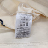 Santaku サンタク SNT25SS-TE01 サイズL 刺繍 無地 半袖Ｔシャツ カットソー アイボリー メンズ【中古】6-0630S♪