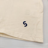 Santaku サンタク SNT25SS-TE01 サイズL 刺繍 無地 半袖Ｔシャツ カットソー アイボリー メンズ【中古】6-0630S♪