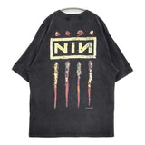 Nine Inch Nails the downward dpiral バンドTシャツ WINTERLAND製 サイズL 半袖Ｔシャツ カットソー ブラック メンズ ナインインチネイルズ【中古】6-0630S♪