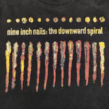 Nine Inch Nails the downward dpiral バンドTシャツ WINTERLAND製 サイズL 半袖Ｔシャツ カットソー ブラック メンズ ナインインチネイルズ【中古】6-0630S♪