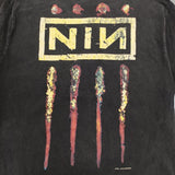 Nine Inch Nails the downward dpiral バンドTシャツ WINTERLAND製 サイズL 半袖Ｔシャツ カットソー ブラック メンズ ナインインチネイルズ【中古】6-0630S♪