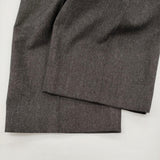 H BEAUTY&YOUTH ウール ファーム 1プリーツ ワイドパンツ 定価42900円 パンツ 25AW ダークグレー メンズ エイチビューティアンドユース【中古】6-0918T♪