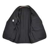 UNITED ARROWS & SONS SONS GABA BOXY 2B JACKET サイズM 定価47300円 ウールギャバジン テーラードジャケット ブラック メンズ ユナイテッドアローズサンズ【中古】6-0918M♪