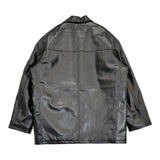 INSCRIRE Leather Jacket サイズ3 定価97900円 125AW-BZ81 フェイクレザー ジャケット 25AW ブラック メンズ アンスクリア【中古】6-0918T♪