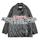 INSCRIRE Leather Jacket サイズ3 定価97900円 125AW-BZ81 フェイクレザー ジャケット 25AW ブラック メンズ アンスクリア【中古】6-0918T♪
