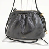 A.P.C. Ninon スモールドローストリングバッグ ショルダーバッグ ブラック レディース アーペーセー【中古】6-0827G∞