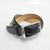 green label relaxing UNITED ARROWS ビジネス プレーンベルト ベルト クロ メンズ グリーンレーベルリラクシング【中古】6-0615G◎