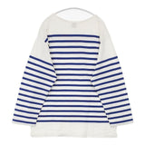 ROKU 6 BEAUTY&YOUTH RASCHEL BORDER PULLOVER 定価15400円 長袖Ｔシャツ カットソー ロンＴ ホワイト ブルー レディース ロクビューティアンドユース【中古】6-0913M∞