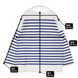 ROKU 6 BEAUTY&YOUTH RASCHEL BORDER PULLOVER 定価15400円 長袖Ｔシャツ カットソー ロンＴ ホワイト ブルー レディース ロクビューティアンドユース【中古】6-0913M∞