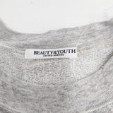 BEAUTY&YOUTH UNITED ARROWS コットン裏毛ラグランスウェットプルオーバー 定価10450円 スウェット グレー レディース ビューティアンドユース【中古】6-0706G◎