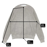 BEAUTY&YOUTH UNITED ARROWS コットン裏毛ラグランスウェットプルオーバー 定価10450円 スウェット グレー レディース ビューティアンドユース【中古】6-0706G◎
