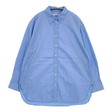 BEAUTY&YOUTH UNITED ARROWS コットンタイプライター レギュラーカラー オーバーシャツ 定価14850円 長袖シャツ ブルー レディース ビューティアンドユース【中古】6-0803M∞