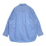 BEAUTY&YOUTH UNITED ARROWS コットンタイプライター レギュラーカラー オーバーシャツ 定価14850円 長袖シャツ ブルー レディース ビューティアンドユース【中古】6-0803M∞