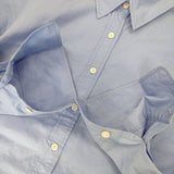 BEAUTY&YOUTH UNITED ARROWS コットンタイプライター レギュラーカラー オーバーシャツ 定価14850円 長袖シャツ ブルー レディース ビューティアンドユース【中古】6-0803M∞