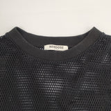 NEW DOSE メッシュTシャツ コットン100% USA製 Ｔシャツ カットソー ブラック レディース ニュードーズ【中古】6-0609S△