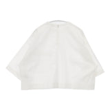 sacra ハイカウントコットンタンブルクロップド丈Tシャツ 38 定価27500円 ブラウス 半袖カットソー ホワイト レディース サクラ【中古】6-0526S♪